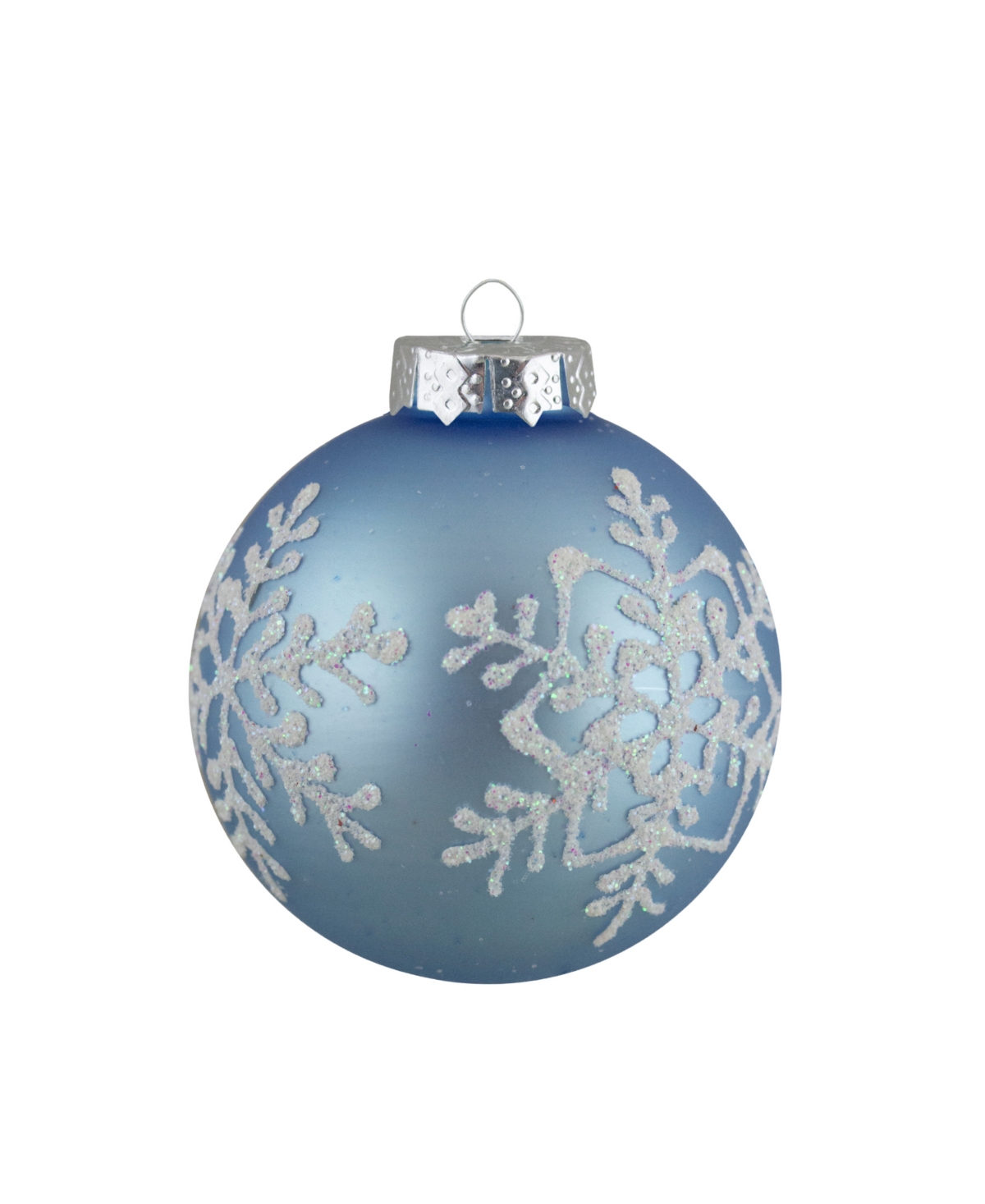 Northlight Light Blue Glitter Christmas Ball Ornaments 1.75-inch In Blue