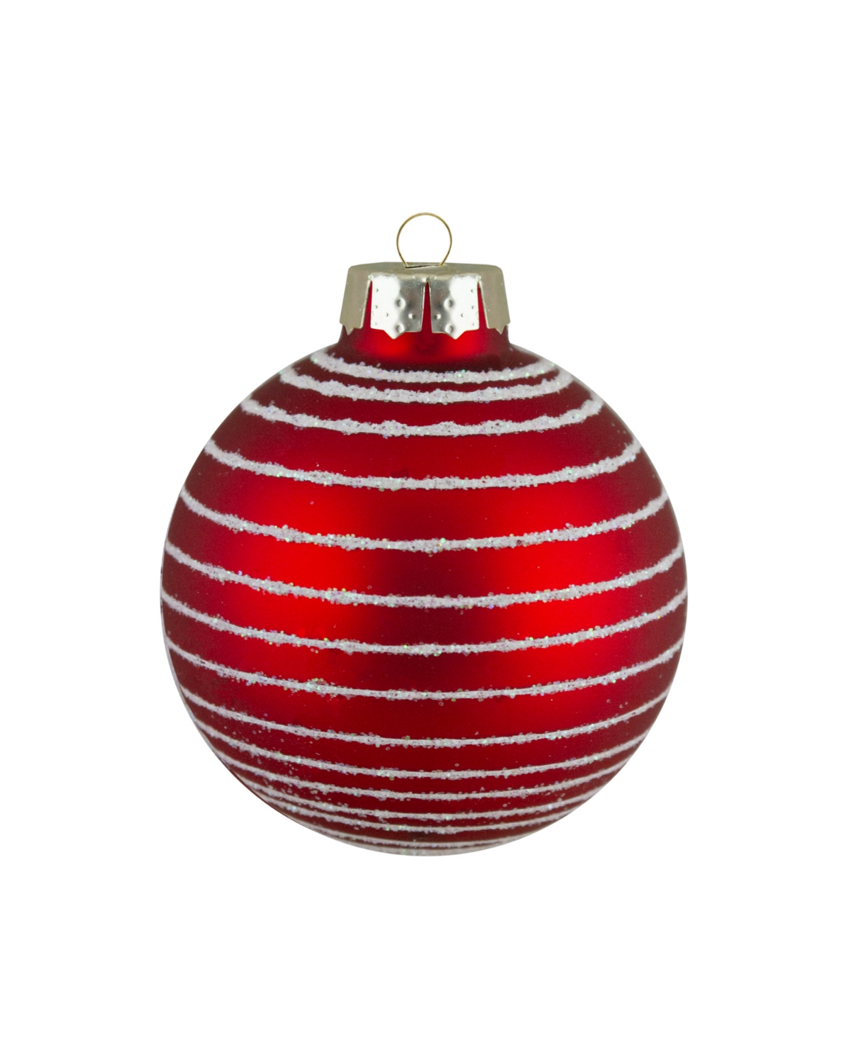 Northlight Set Of 12 Red Glass Christmas Ornaments In Red