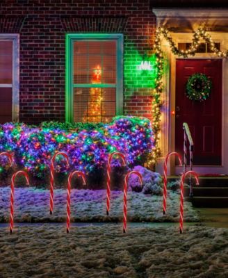 Candy Cane 8 Christmas Outdoor Pathway Markers