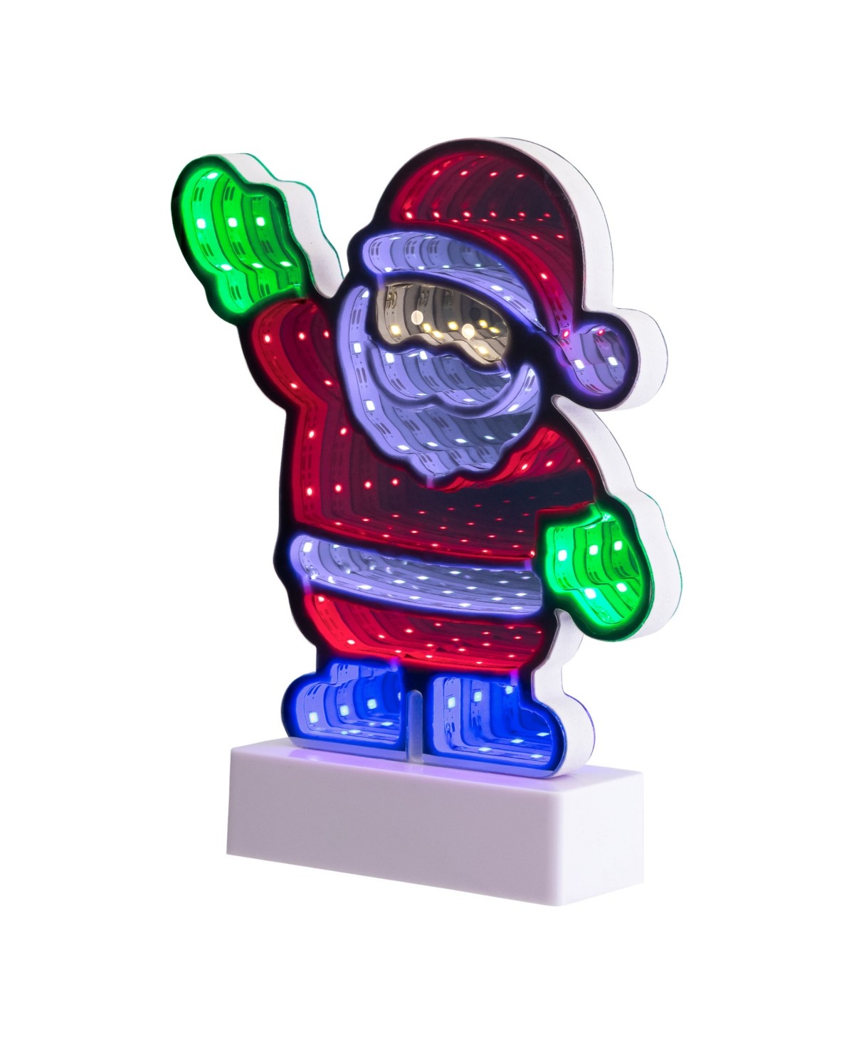 Northlight Led 3d Santa Claus Christmas Tunnel Light In White