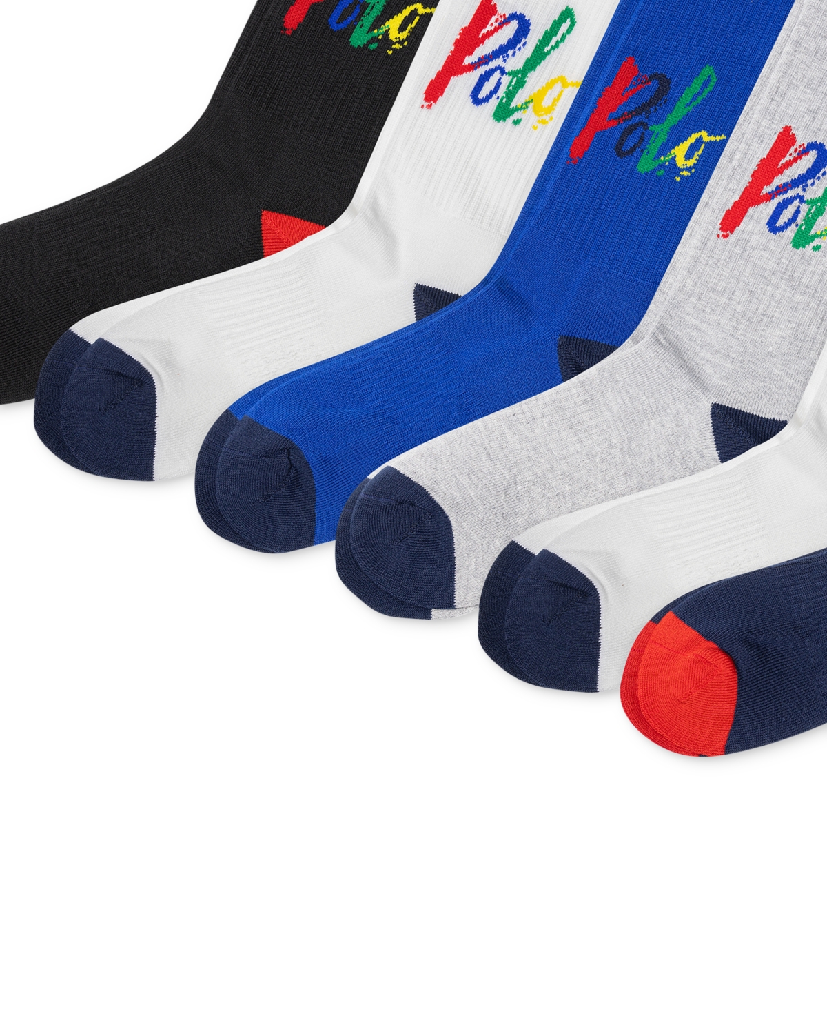 Polo Ralph Lauren Men's 6-Pk. Polo Swoosh Crew Socks, Created for Macy's