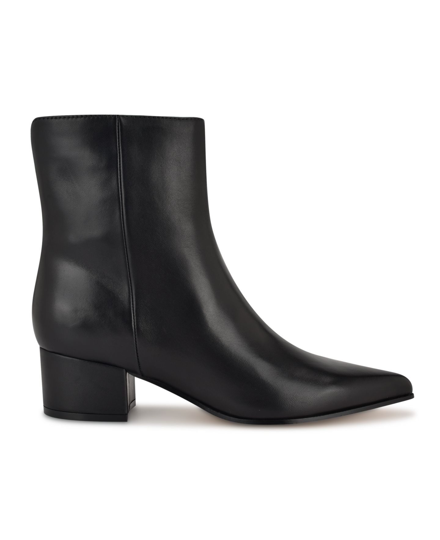 Женские ботинки Nine West Maribu Pointy Toe High Ankle Booties, цвет: Чёрный кожаный — фото 2