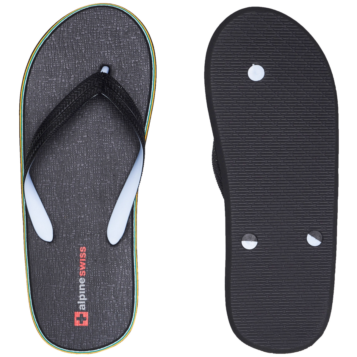 Alpine Swiss Mens Flip Flops Lightweight Eva Thong Summer Beach Sandals