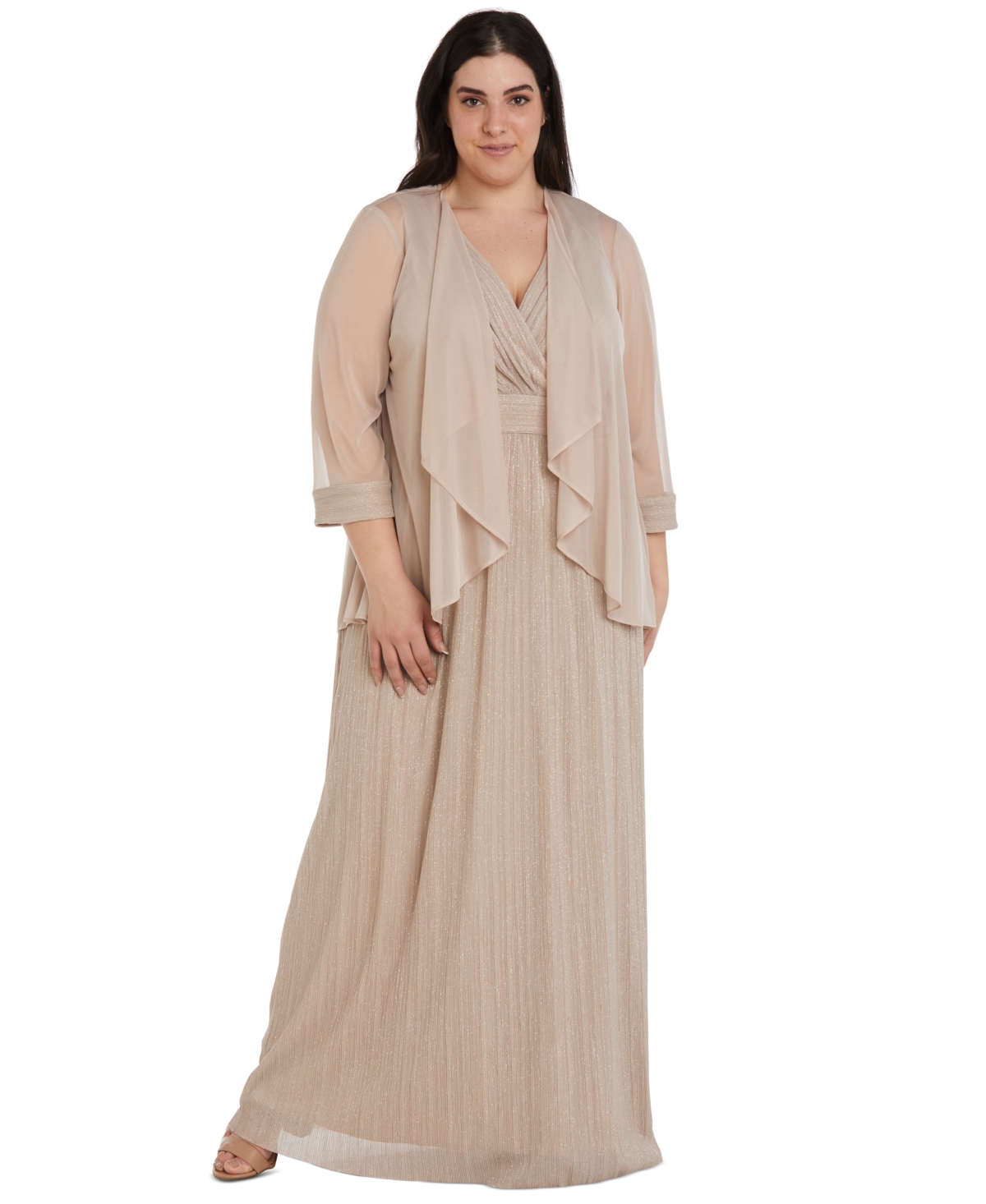 R & M Richards Plus Size 2-Pc. Jacket & Gown