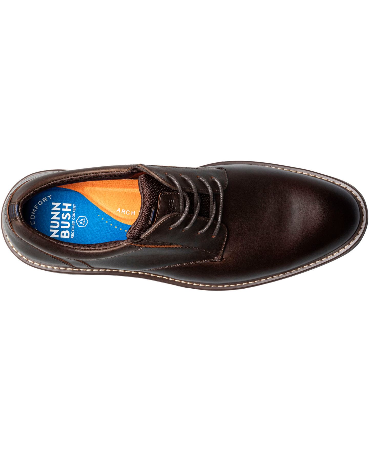 Мужские туфли Nunn Bush Griff Plain Toe Oxford, цвет: Чёрный — фото 13
