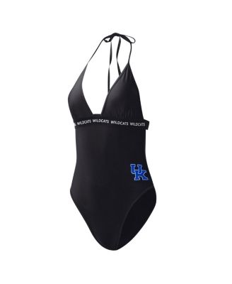 Women's Black Kentucky Wildcats Full Count One-Piece Swimsuit