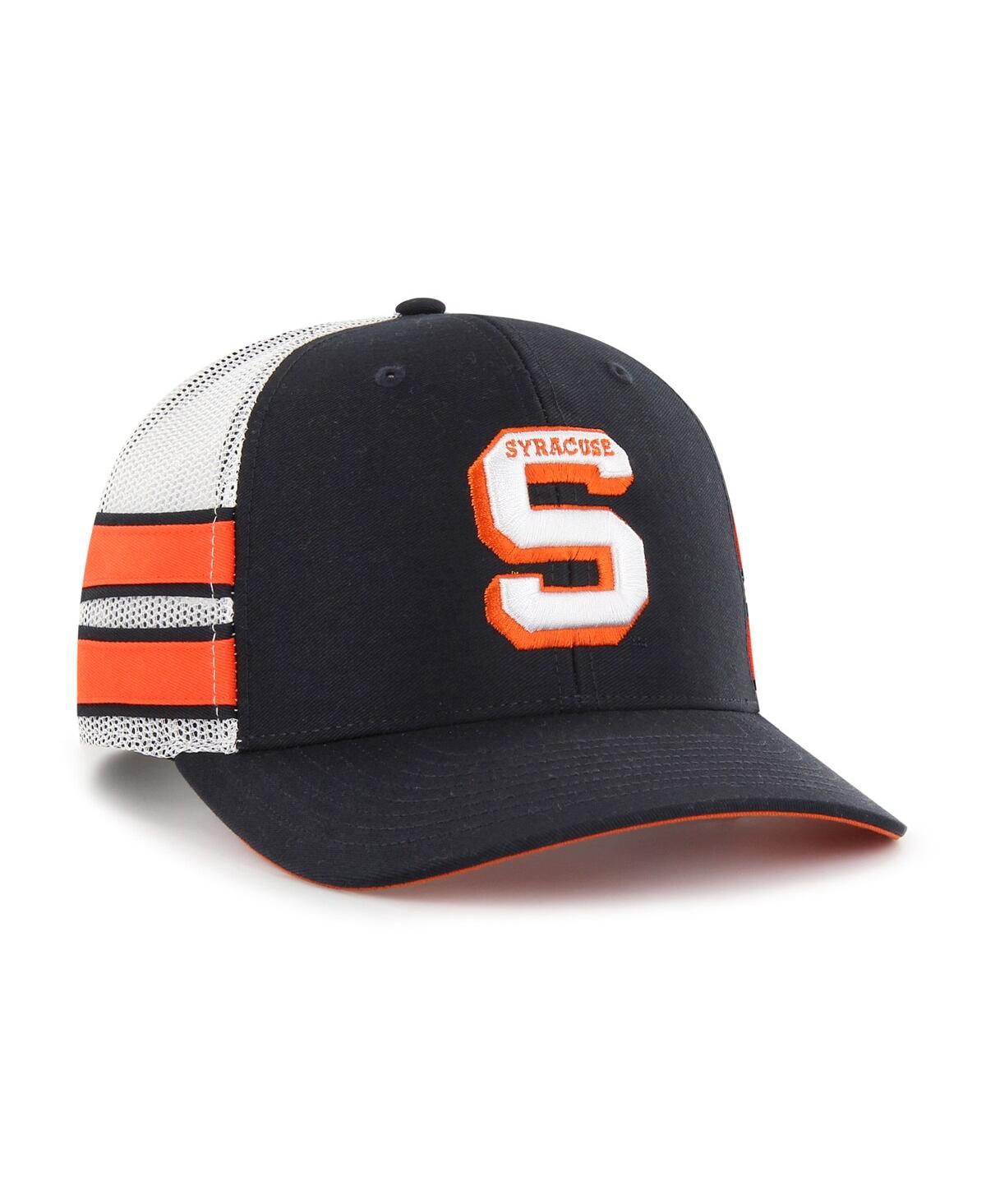 '47 Brand Men'sSyracuse Orange Straight Eight Adjustable Trucker Hat - Navy