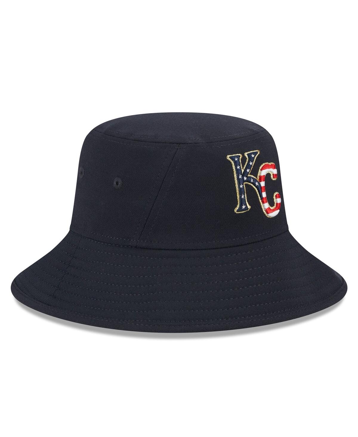 New Era Men's Navy Kansas City Royals 2023 Fourth Of July Bucket Hat In Navy