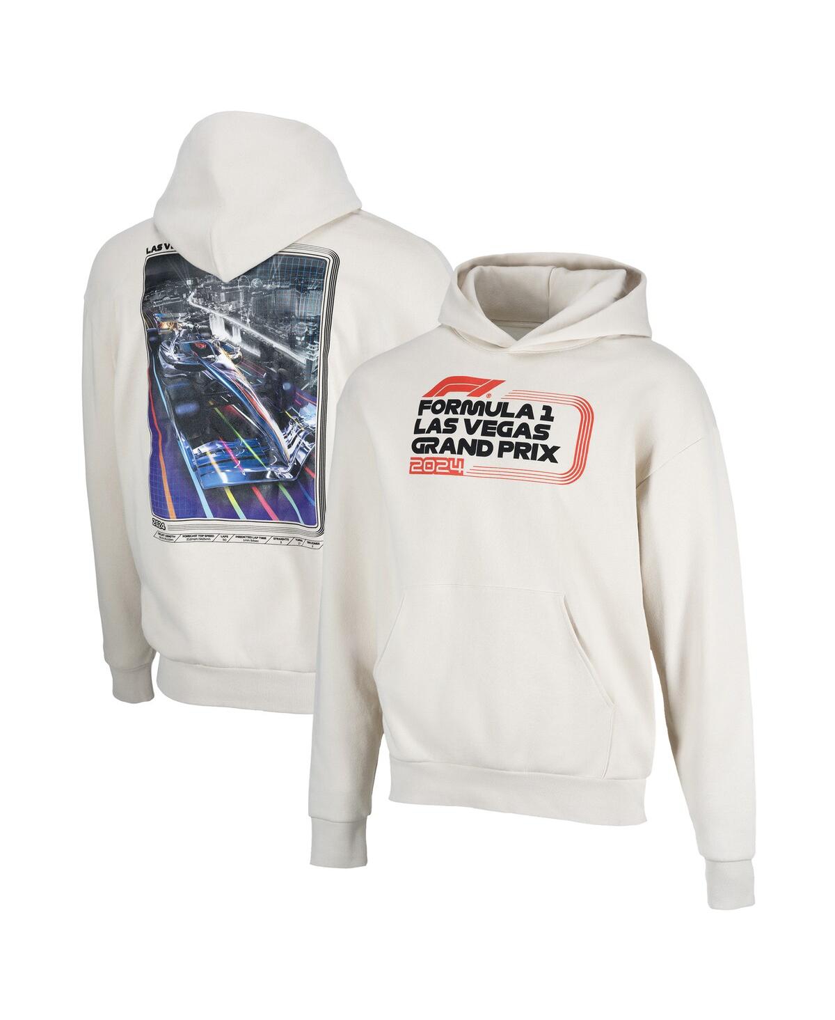 Men's and Women's Cream 2024 Las Vegas Grand Prix Classic Pullover Hoodie - Cream