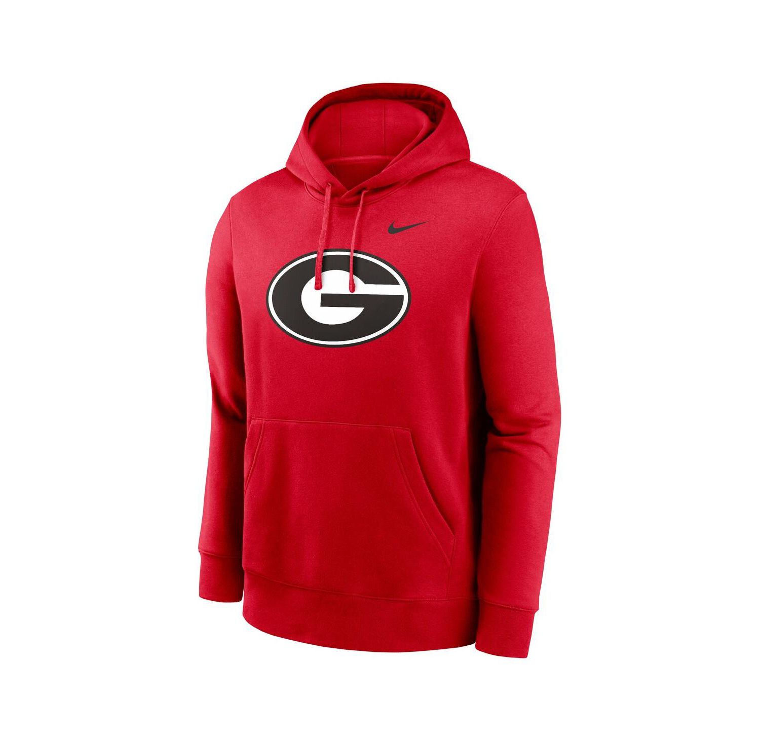 Men's Red Georgia Bulldogs Primetime Evergreen Club Fleece Pullover Hoodie