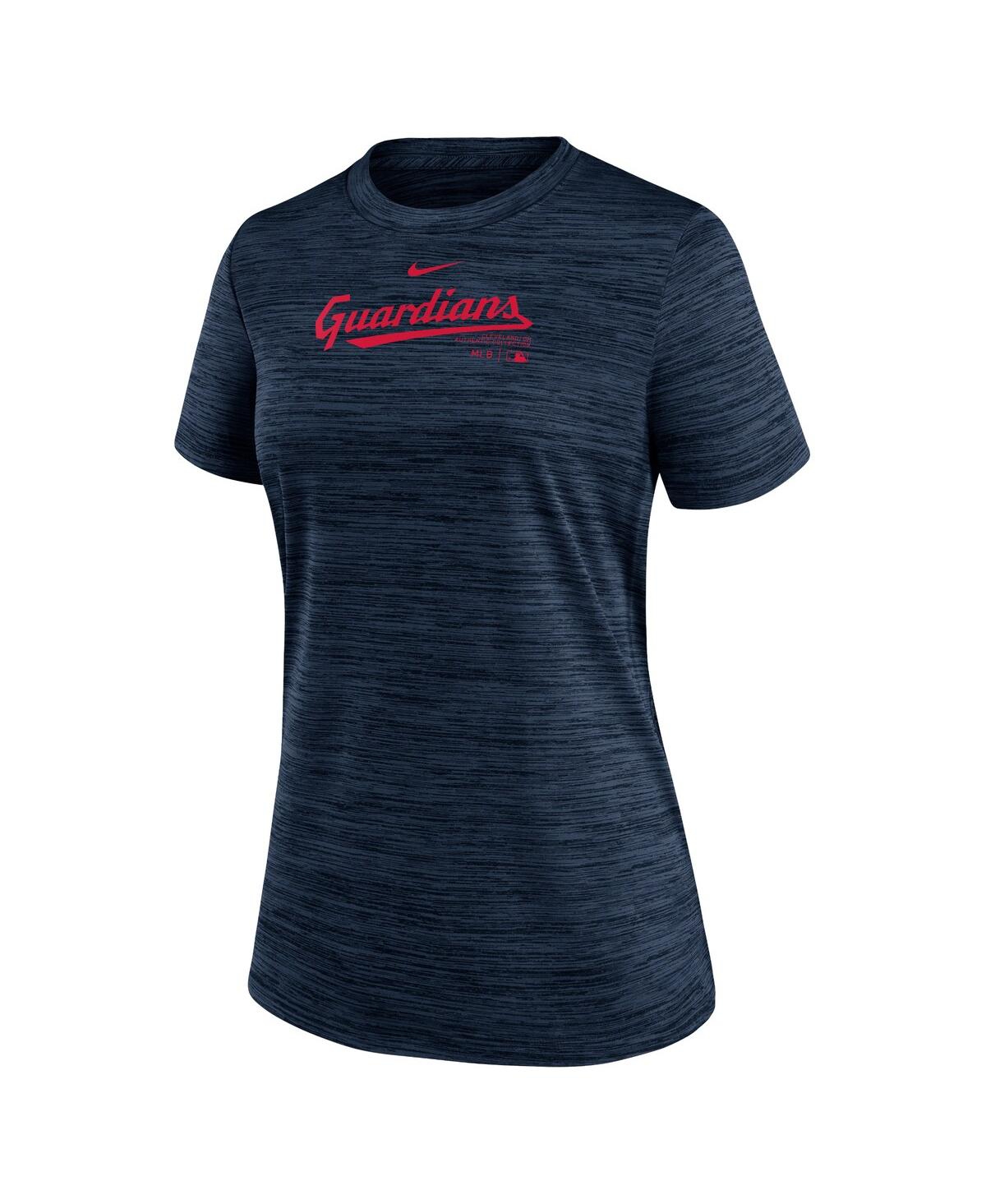 Nike Women's Navy Cleveland Guardians Authentic Collection Velocity Performance T-shirt In Navy