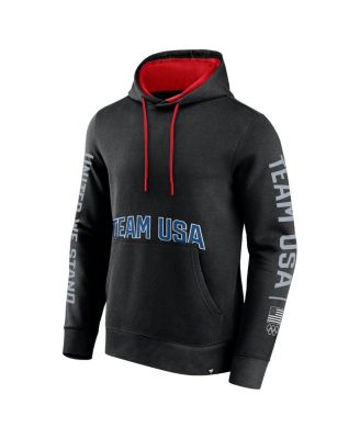 Men's Black Team USA Gold Fleece Pullover Hoodie