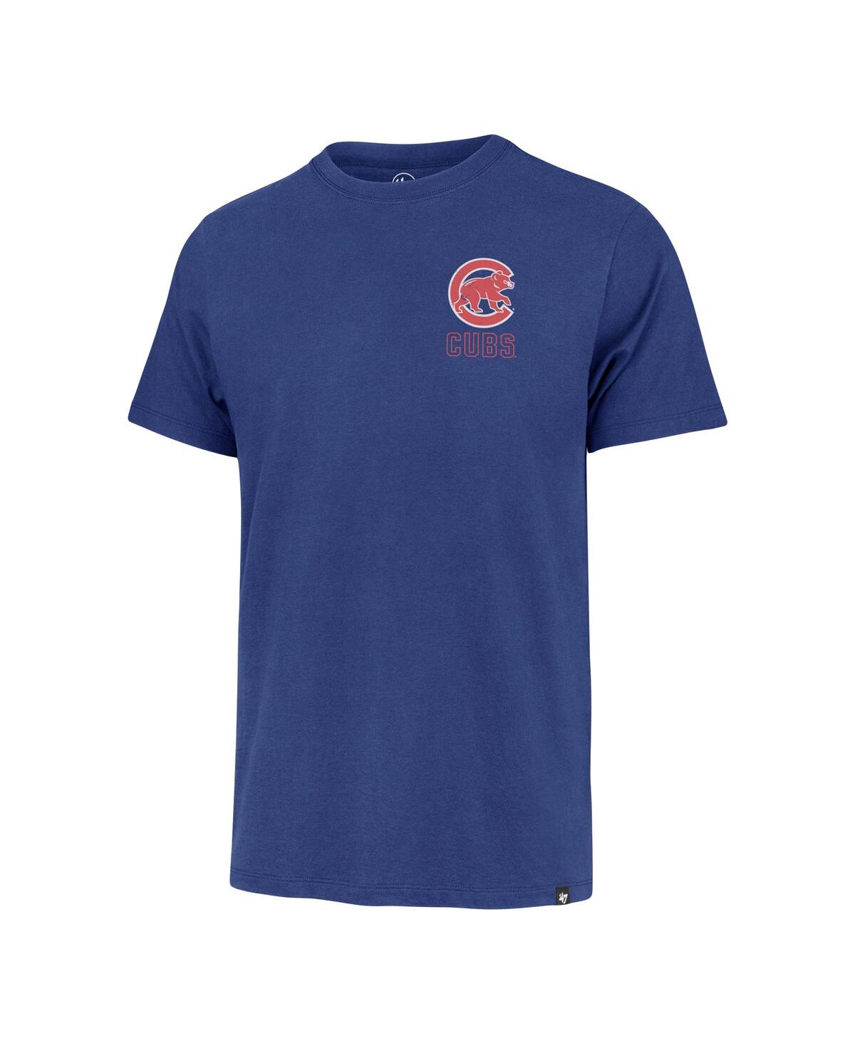 '47 Brand Men'sChicago Cubs Hang Back Franklin T-Shirt - Royal