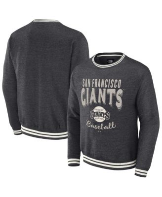 Darius Rucker Collection by Men's Heather Charcoal San Francisco Giants Vintage-like Pullover Sweatshirt