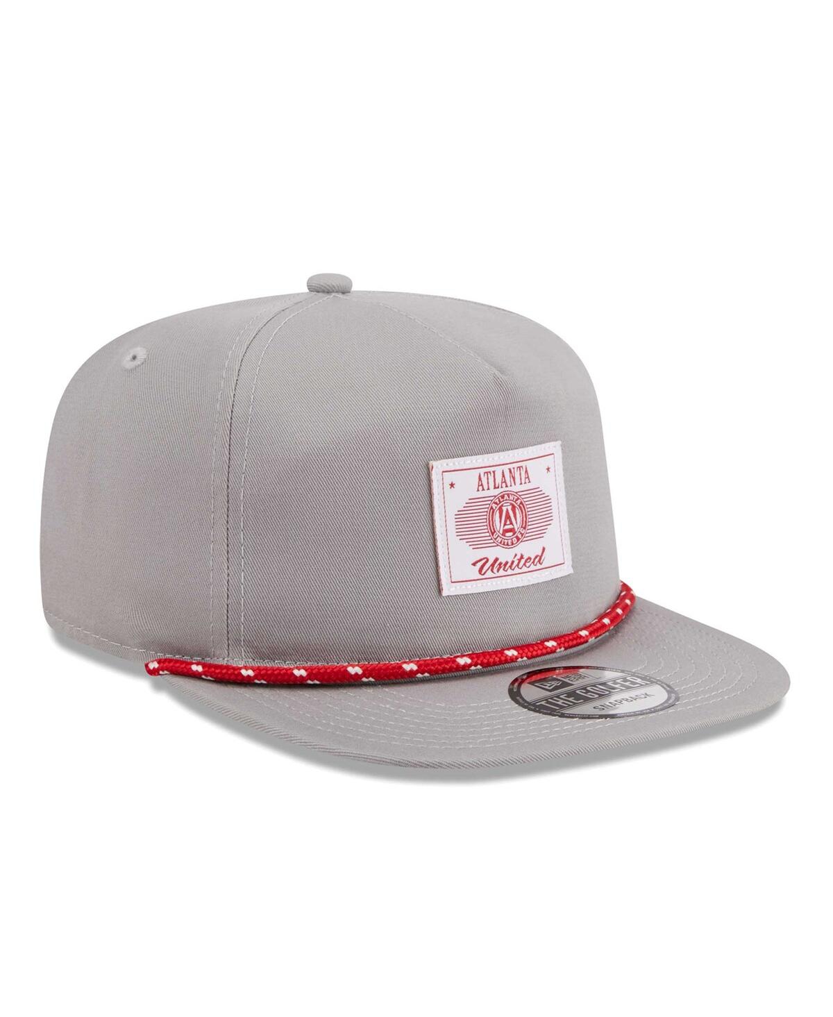 NEW ERA MEN'S GRAY ATLANTA UNITED FC ESTABLISHED PATCH 9FORTY A-FRAME TRUCKER ADJUSTABLE HAT 