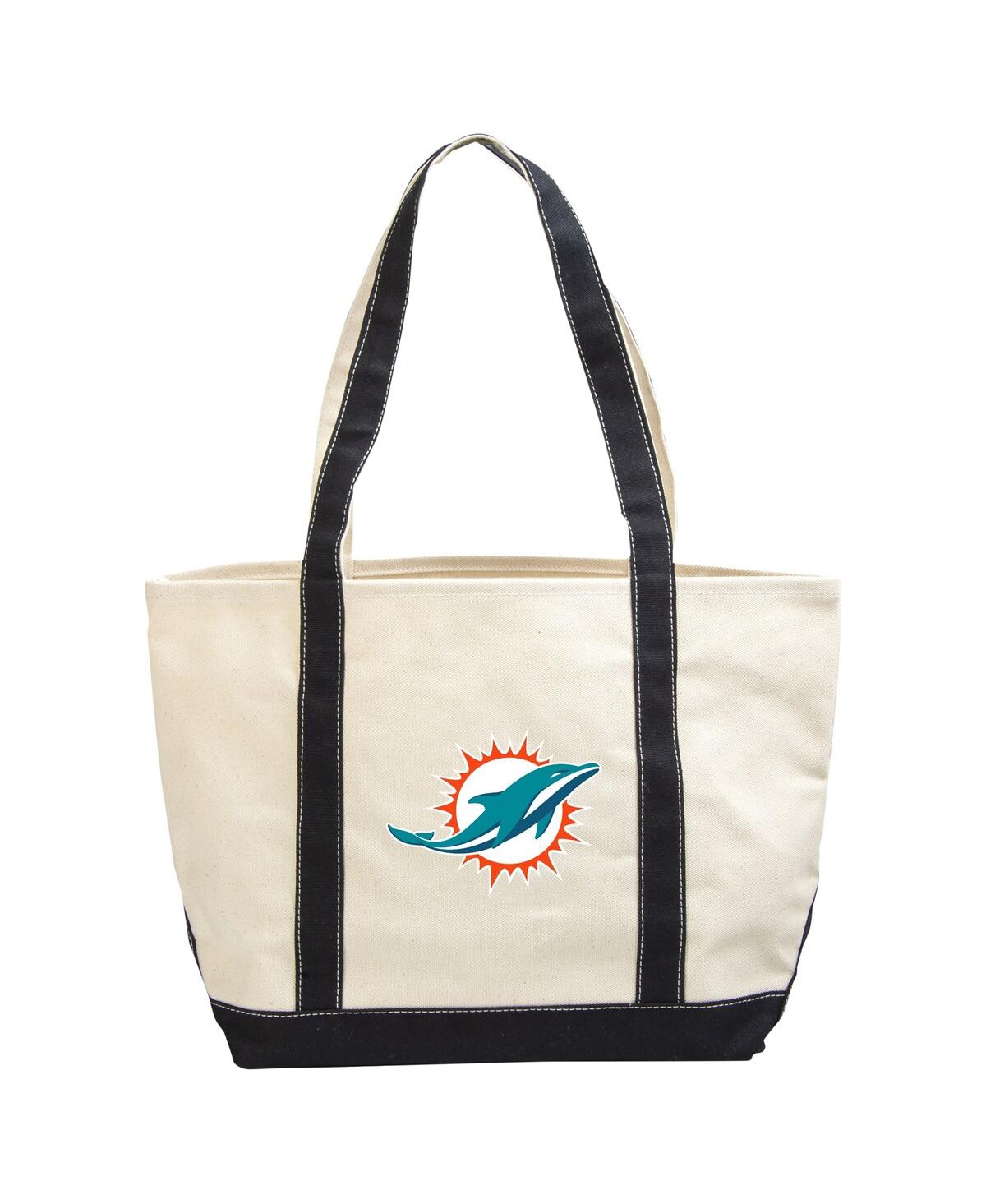 Miami Dolphins Canvas Tote Bag - Cream