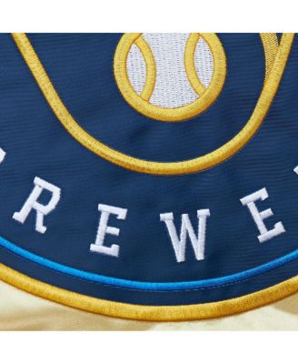Gold Milwaukee Brewers OG 2.0 Lightweight Satin Full-Zip Jacket