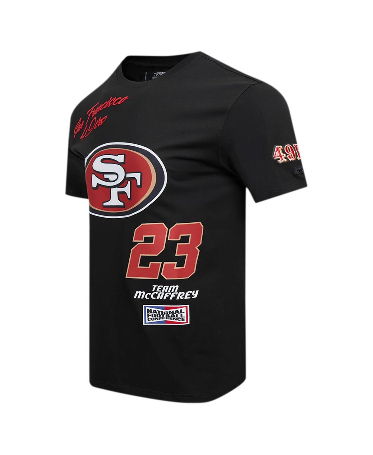 Pro Standard Men's Christian Mccaffrey Black San Francisco 49ers Fast Lane Name Number Player T-shirt In Black