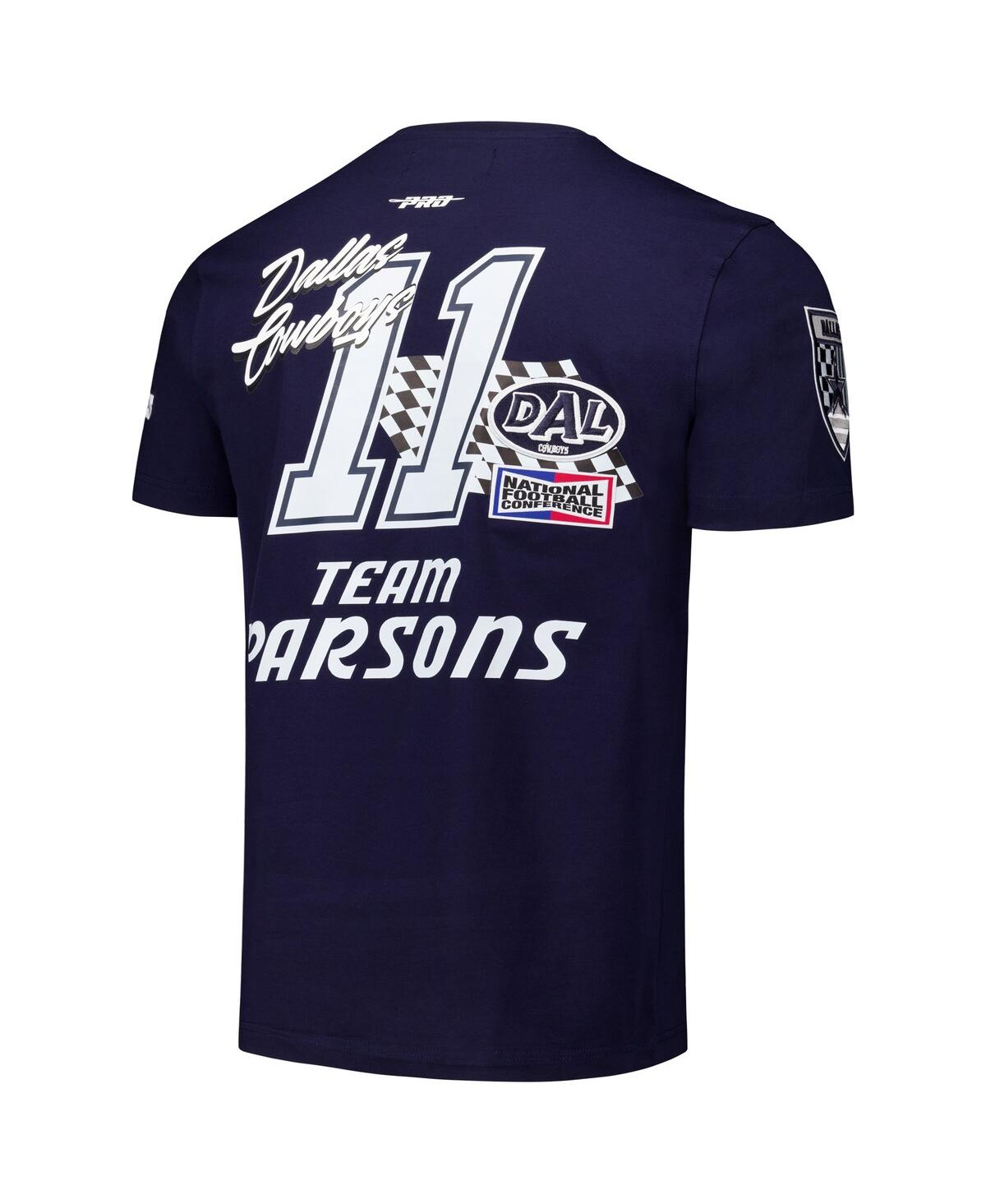 PRO STANDARD MEN'S MICAH PARSONS NAVY DALLAS COWBOYS FAST LANE NAME NUMBER PLAYER T-SHIRT 