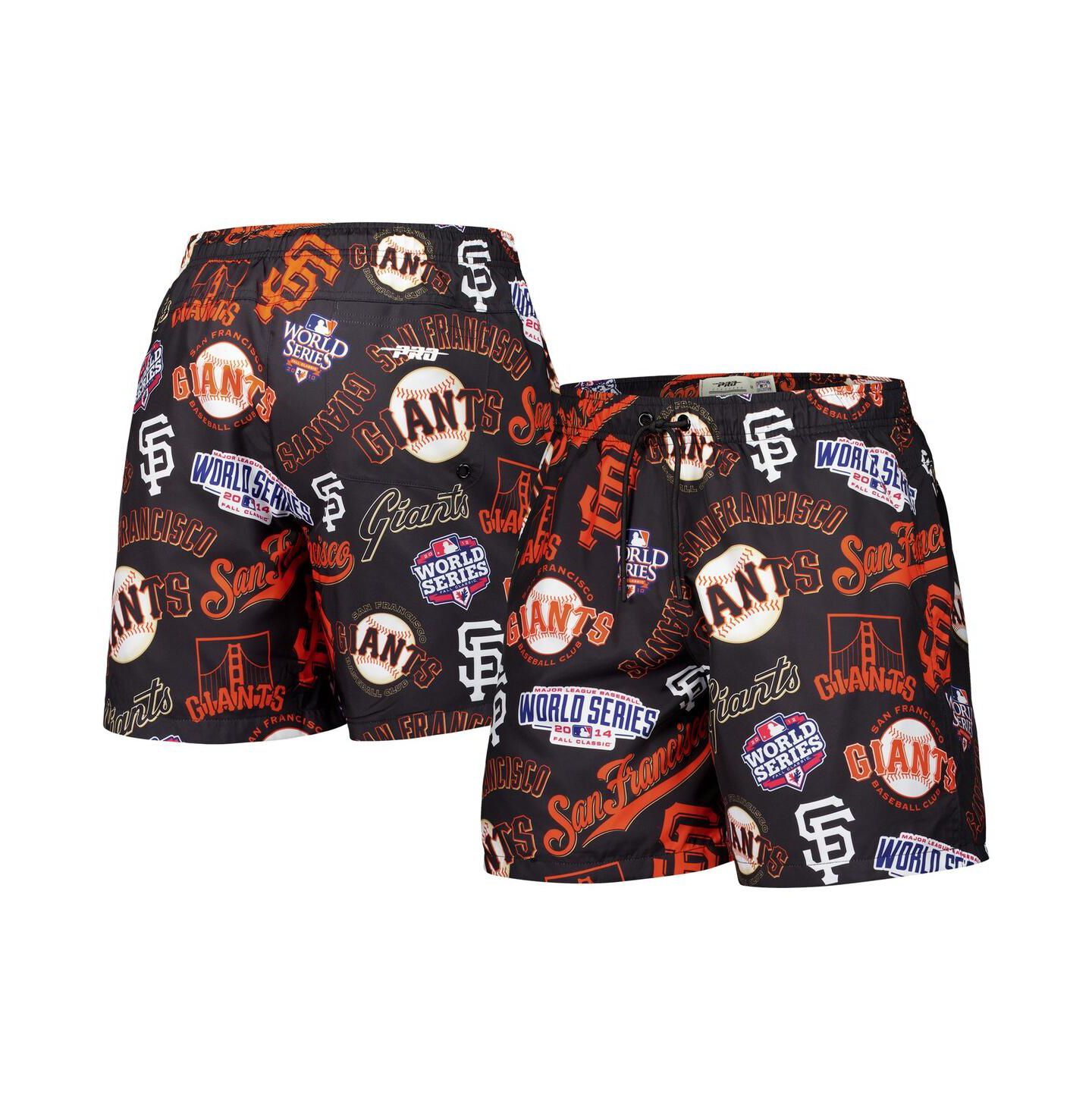 Мужские шорты Pro Standard Black San Francisco Giants Toss Logo Woven — фото 1