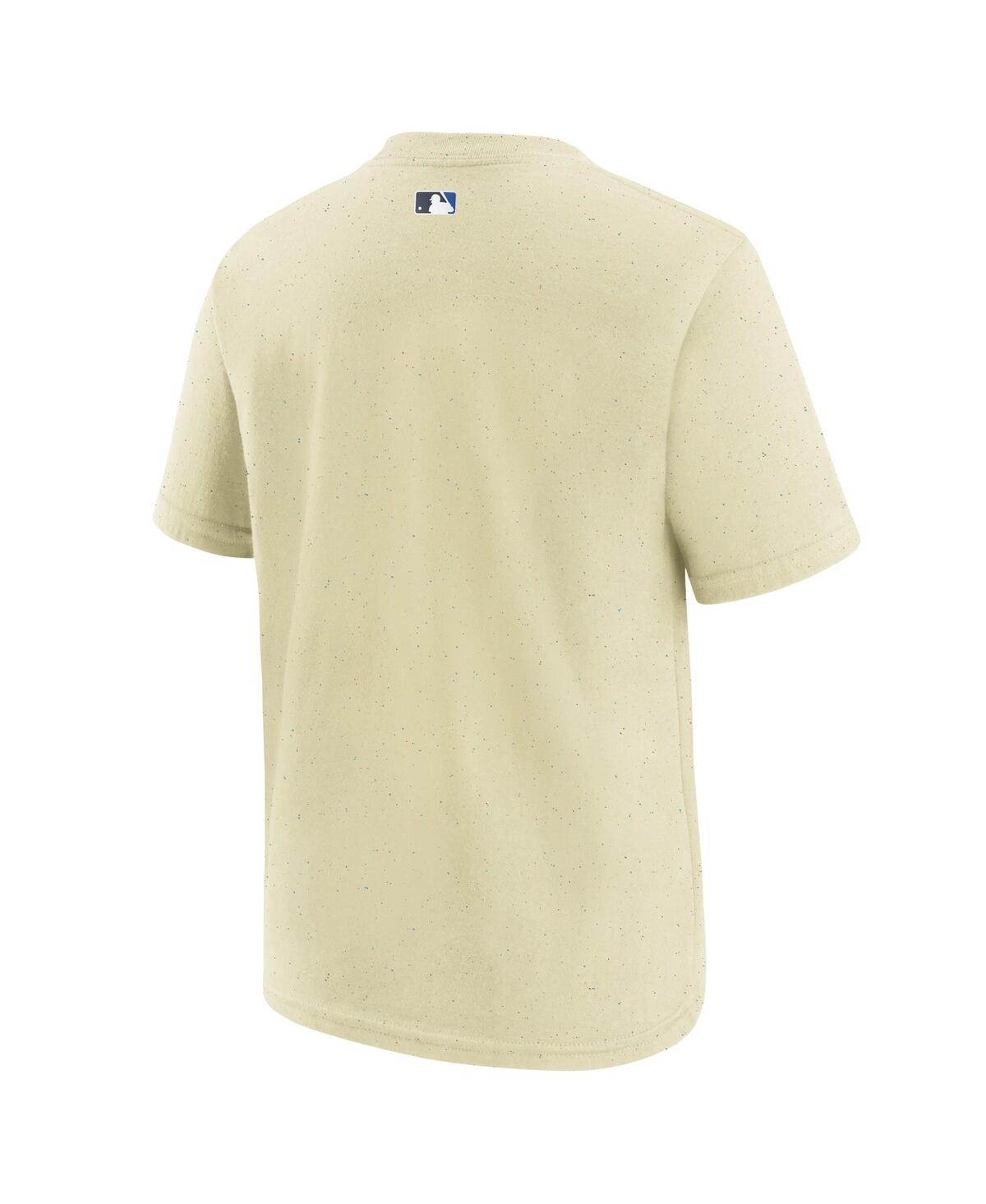 Nike Big Boys and GirlsLos Angeles Dodgers 2024 City Connect Legend Performance T-Shirt - Cream