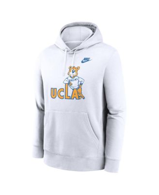 Men's White UCLA Bruins Legacy Logo Club Fleece Pullover Hoodie