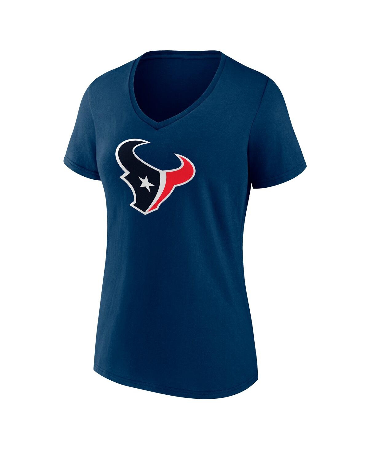 Fanatics Women's C.j. Stroud Navy Houston Texans Icon Player Name Number V-neck T-shirt In Navy