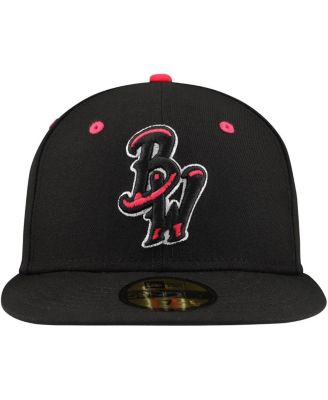 Men's Black Pensacola Blue Wahoos Authentic Collection 59FIFTY Hat