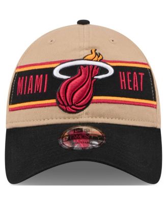 Men's Tan/Black Miami Heat 2024 NBA Draft 9TWENTY Adjustable Hat