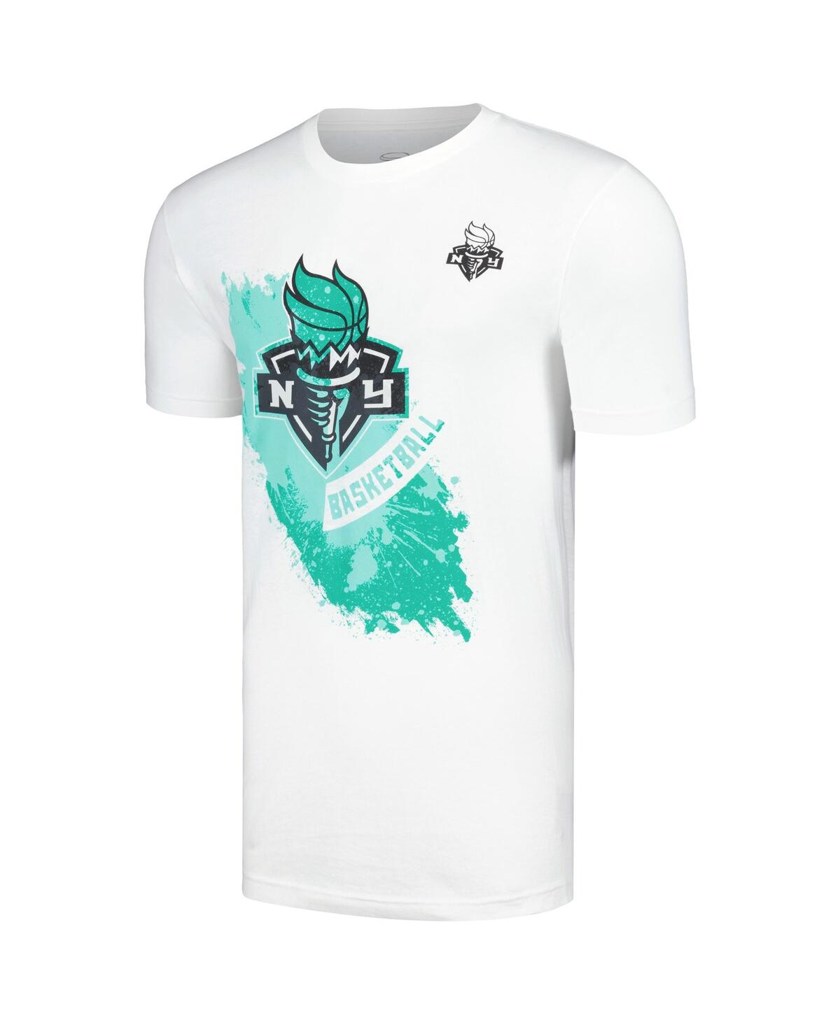 Stadium Essentials Men's and Women'sNew York Liberty Splashed T-Shirt - White