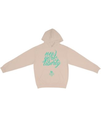 Men's and Women's Cream New York Liberty Paradise Oversized Urban Pullover Hoodie