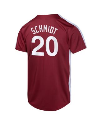 Big Boys and Girls Mike Schmidt Burgundy Philadelphia Phillies Cooperstown Collection Limited Player Jersey