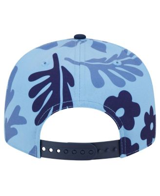 Men's Light Blue New England Patriots Leafy 9FIFTY Snapback Hat