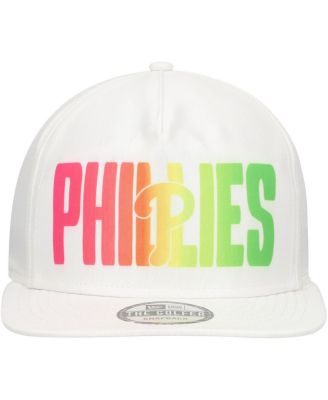 Men's White Philadelphia Phillies Spring Spectrum Golfer Snapback Hat