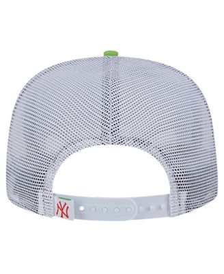 Men's Red New York Yankees Neon Horizon A-Frame Trucker 9FIFTY Snapback Hat