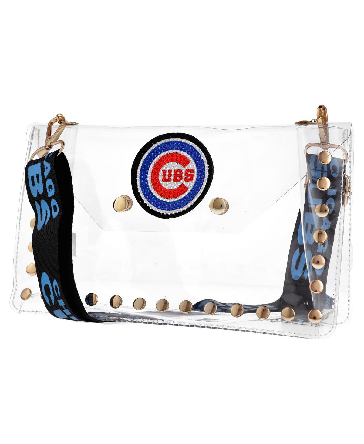 Chicago Cubs Crystal Clear Envelope Crossbody Bag - White