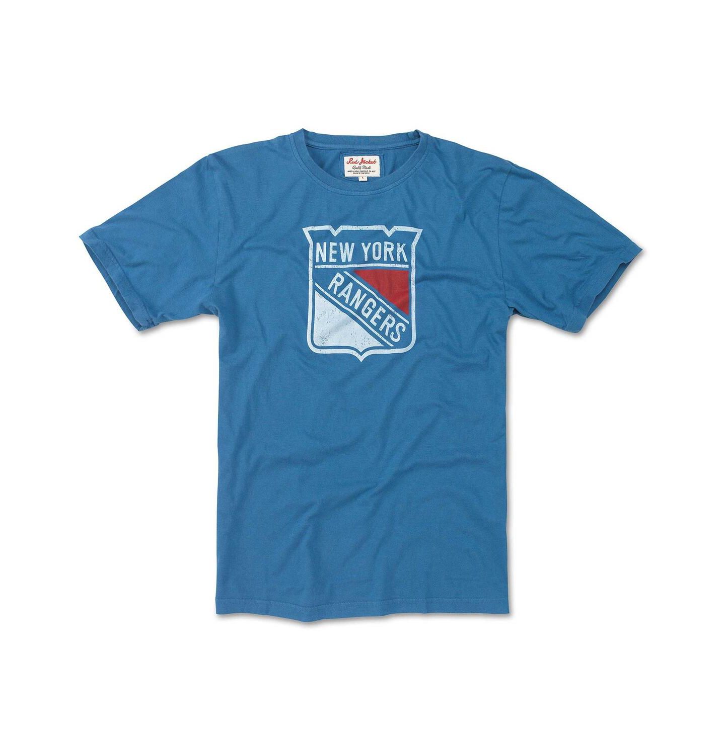 Мужская футболка American Needle Blue New York Rangers Brass Tacks — фото 1