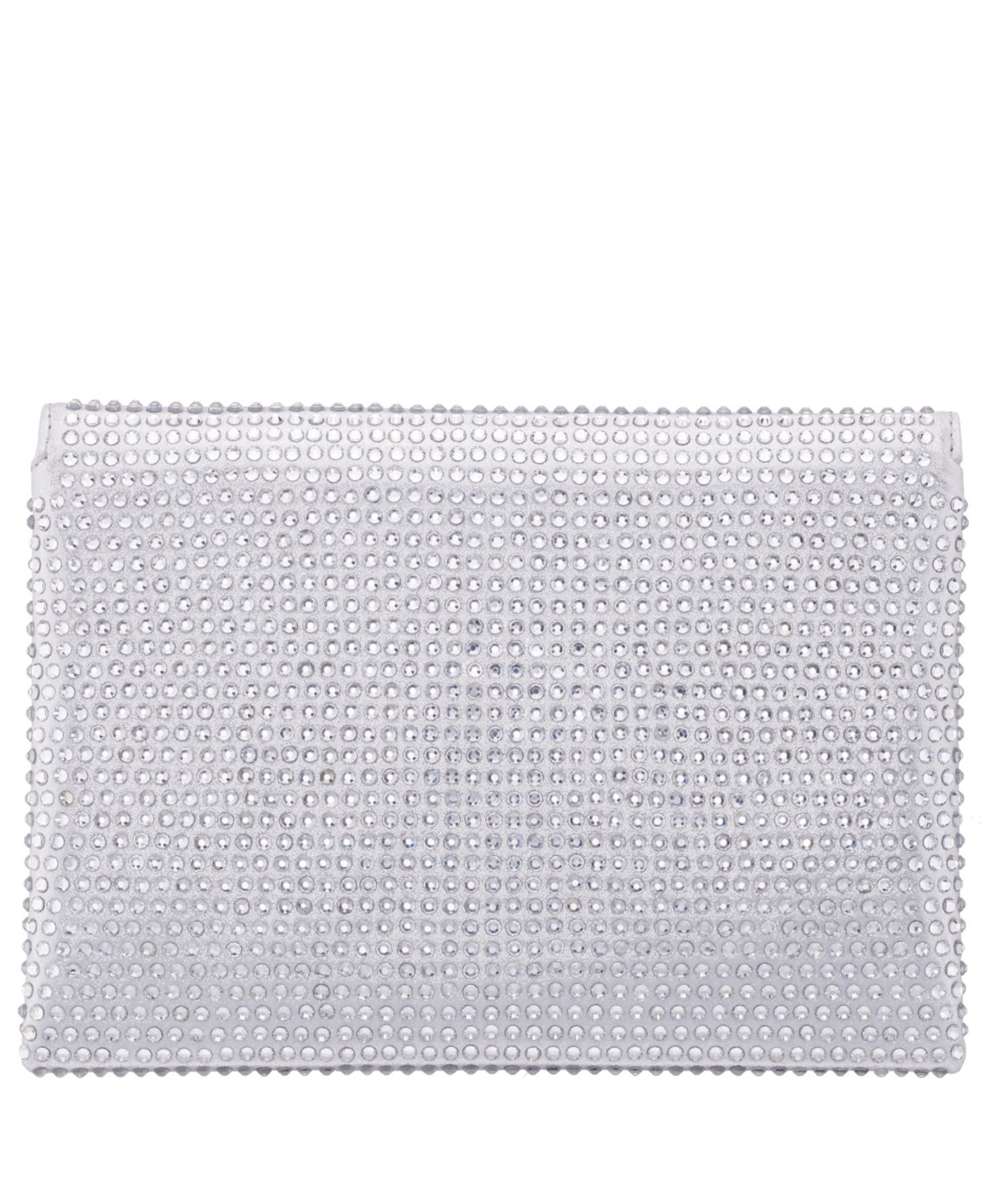 Женский клатч Nina Crystal Encrusted Square Envelope Clutch, цвет: Золотой — фото 9