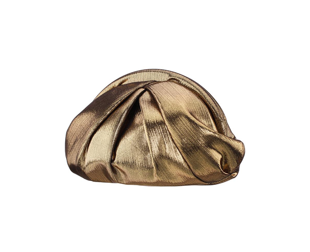 NINA METALLIC SHEEN SOFT PLEATED CLUTCH 