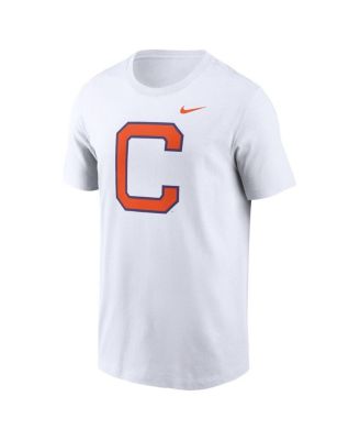 Men's White Clemson Tigers Primetime Evergreen Alternate Logo T-Shirt