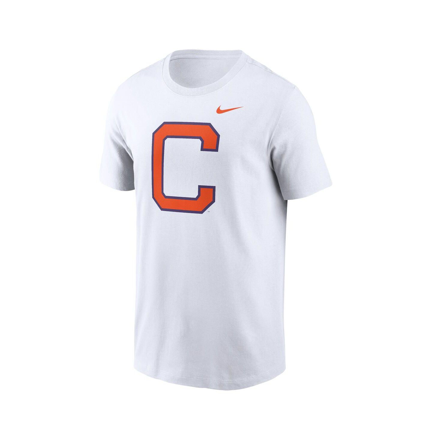 Мужская футболка Nike White Clemson Tigers Primetime Evergreen Alternate Logo — фото 2