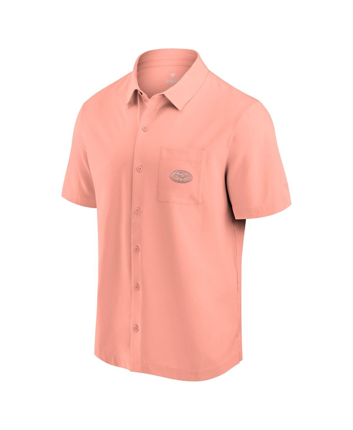 Fanatics Men's Coral San Francisco 49ers Front Office Button-up Shirt In Coral