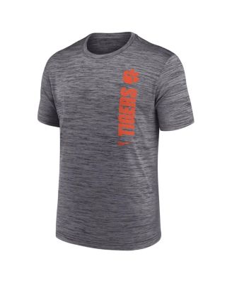 Men's Gray Clemson Tigers 2024 Sideline Velocity Performance T-Shirt