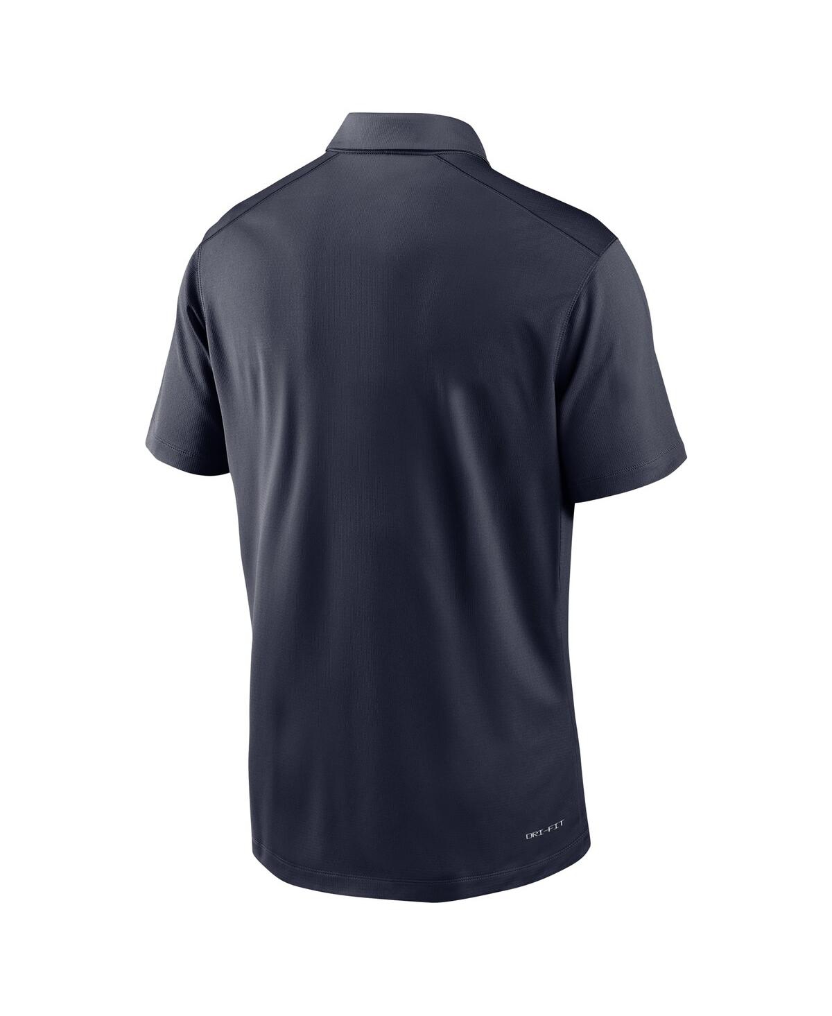 Nike Men'sUConn Huskies 2024 Sideline Victory Coaches Performance Polo Shirt - Navy, Red