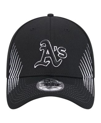Men's Black Oakland Athletics Active Dash Mark 39THIRTY Flex Hat