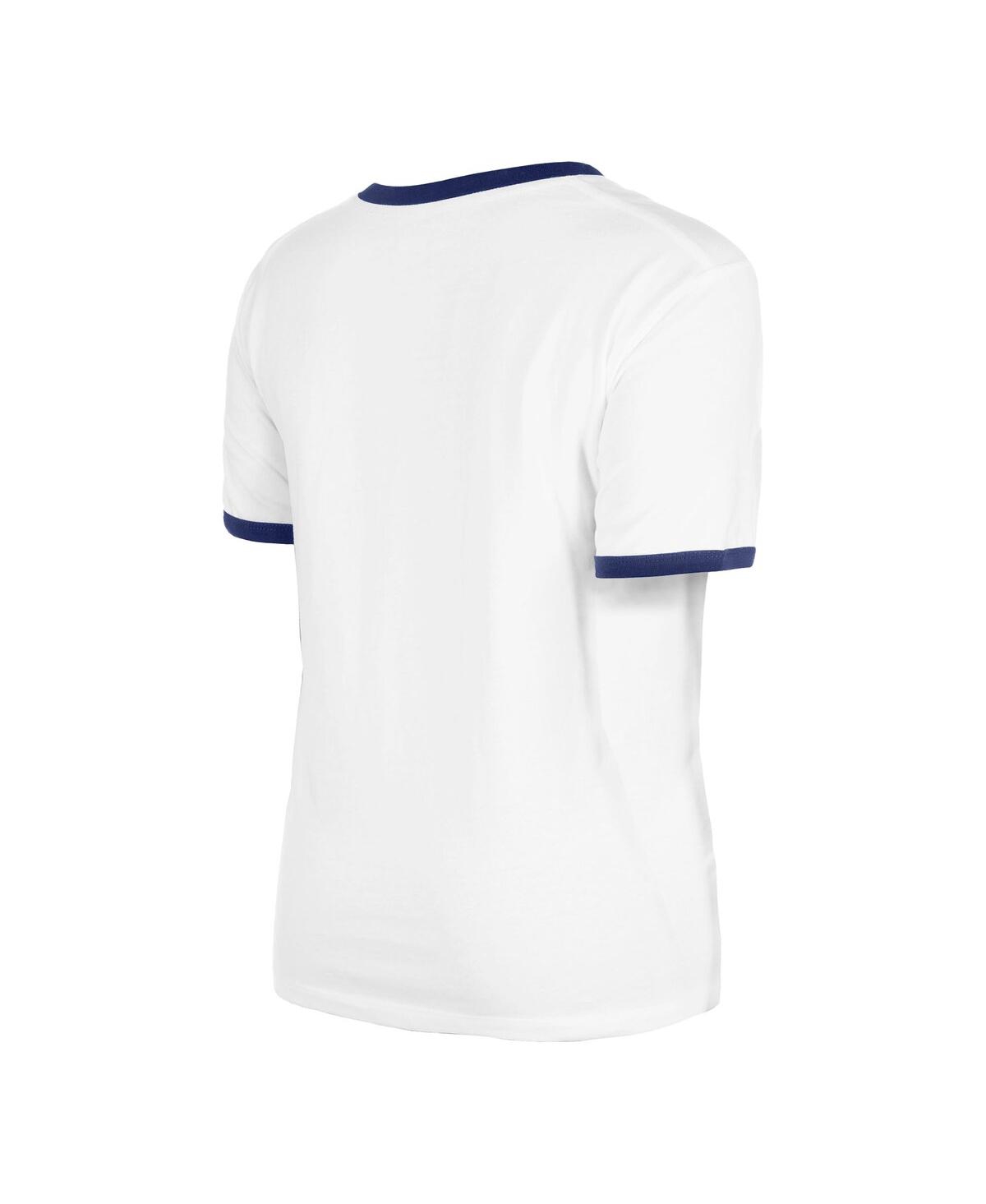 NEW ERA WOMEN'S WHITE LOS ANGELES DODGERS OVERSIZED RINGER T-SHIRT 
