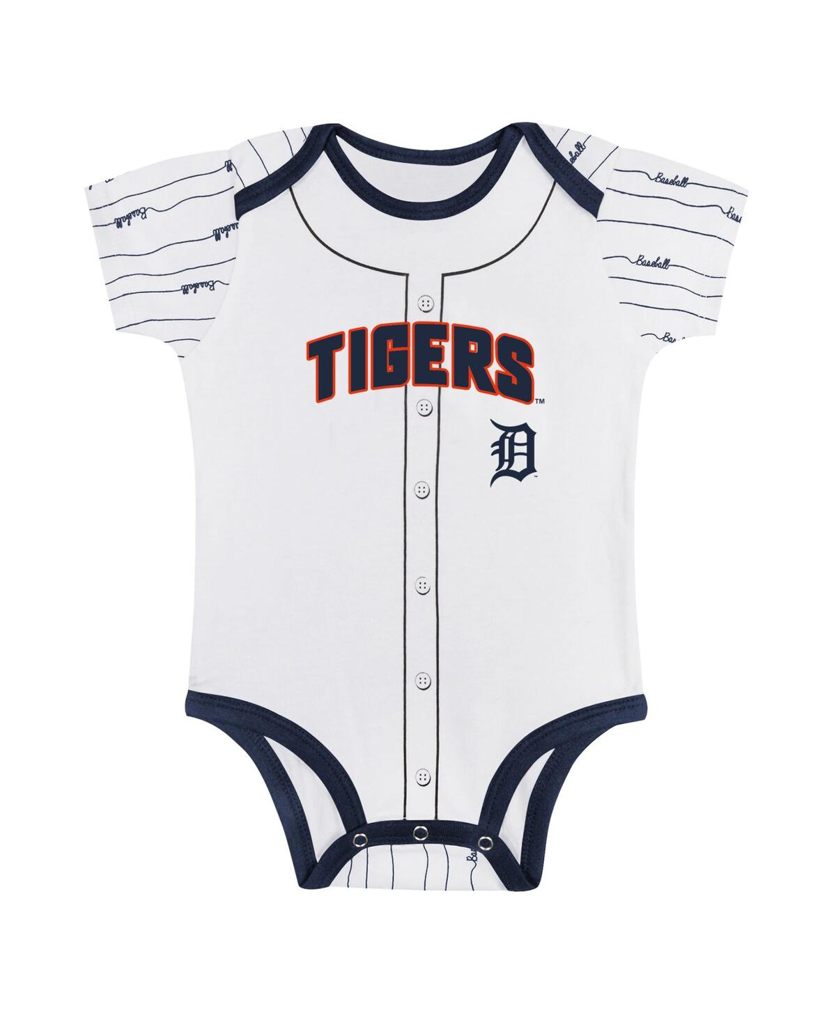 Outerstuff Baby Boys and Girls Detroit Tigers Play Ball 2-Pack Bodysuit Set - White