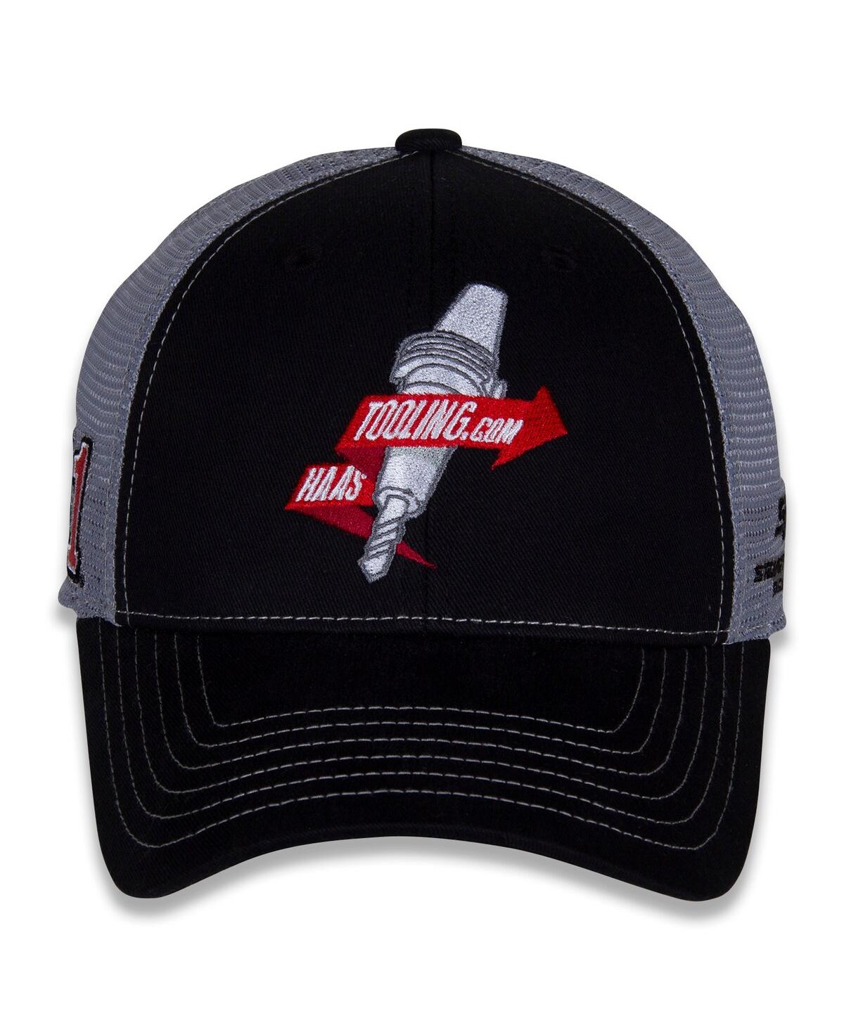 Stewart-Haas Racing Team Collection Men'sRyan Preece Haas Tooling Team Sponsor Adjustable Hat - Black