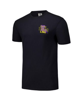 Men's and Women's Black LSU Tigers Hyper Local Two-Tone Mascot State T-Shirt
