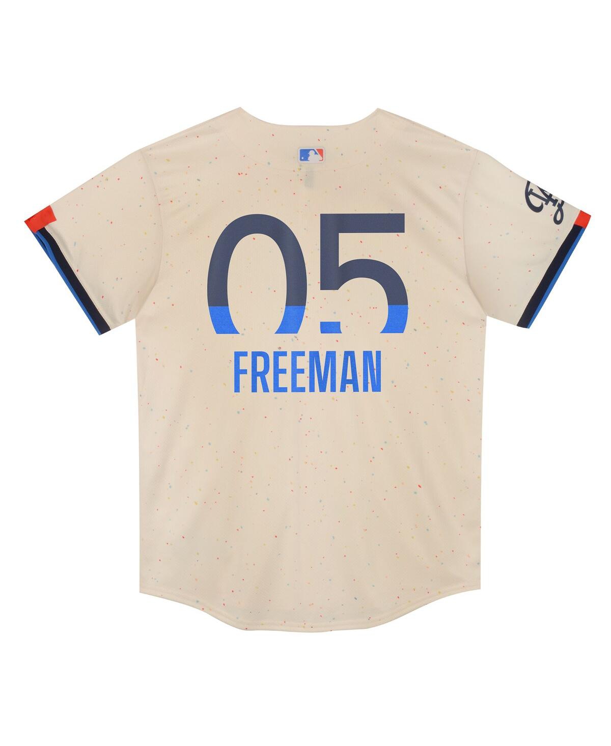 Nike Preschool Freddie FreemanLos Angeles Dodgers 2024 City Connect Limited Player Jersey - Cream